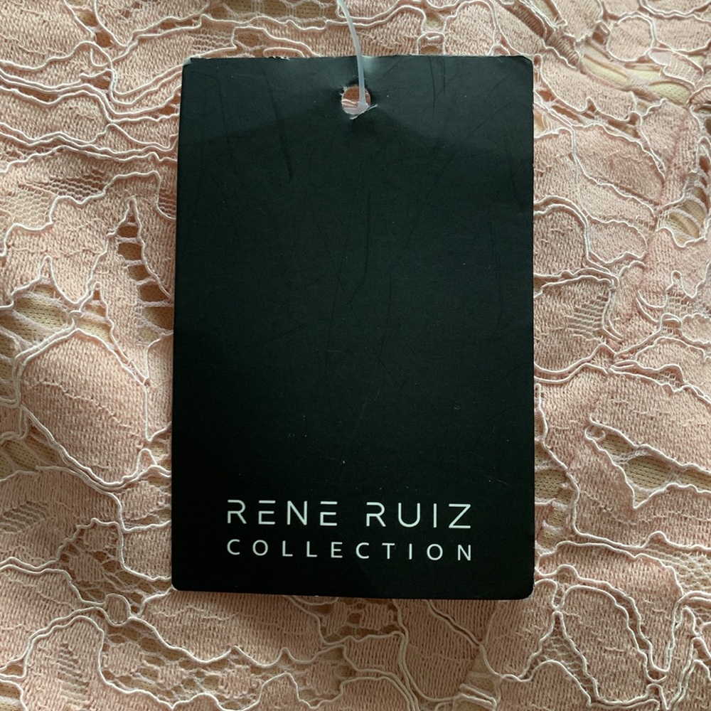 RENE BY RENE RUIZ
Strapless Lace Gown With Sequin Underlay - Picture 12 of 13